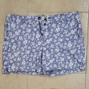 Old Navy Blue Floral Women's Shorts